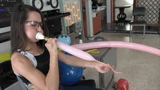 Freya Stretches Her Cheeks With Balloons