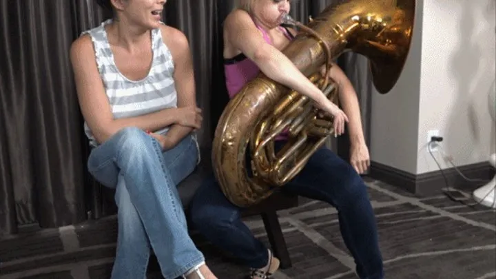 Nadia Teaches Nyssa to Play the Tuba