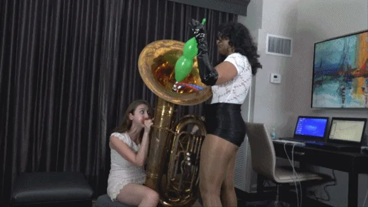 Sahrye Helps Ava Overcome a Case of the Dreaded Tuba Worms