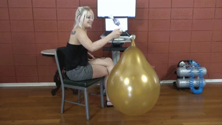 Abby Marie Tests an RCR 24x36" Balloon to Destruction