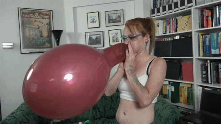 Teagan Tries to Blow a BelBal 14 to Bursting