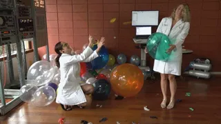 Akira and Olivia Clear the Laboratory of Unauthorized Balloons