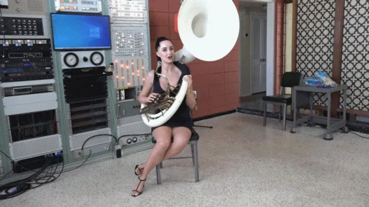 Violet Tries Out the Sousaphone