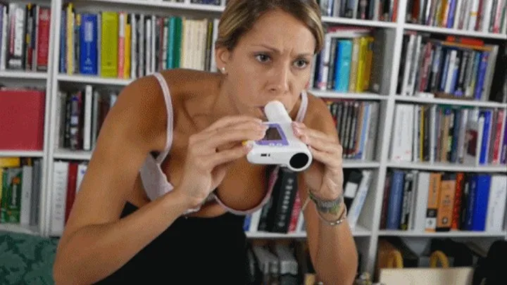 Nikki Brooks Tests Her Lung Capacity