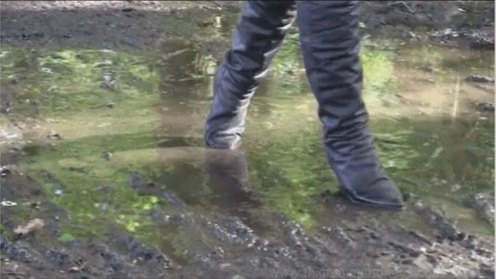 Chantal in Muddy Thigh Boots Pt3
