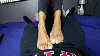 Reesha's White Pedicure