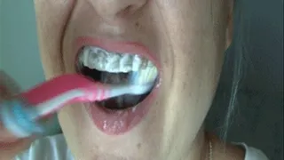 To brush teeth it is close to the camera