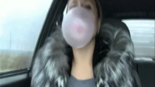 Big bubbles in the car and a smell of my lips