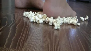 Naked feet to go on popcorn