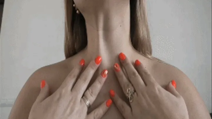 Neck and strong, muscular throat