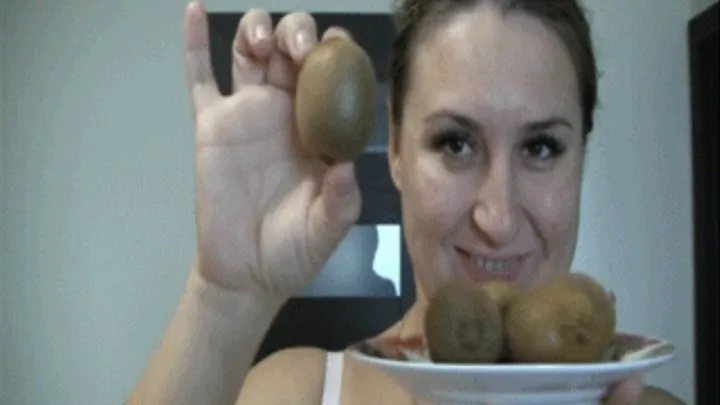 To swallow of the whole kiwis