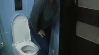 Urine on the floor in the toilet Order.