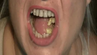 To chew sharp teeth