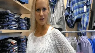 PUBLIC mitten im Laden gefickt + Creampie