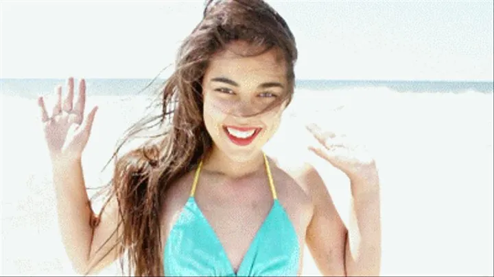 Blue Bikini on the Beach