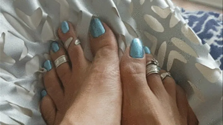 BABY BLUE METALLIC POLISH TEASE by Goddess Bianca