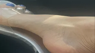 CLEAR WEDDING SHOES IN-CAR TEASE by Goddess Bianca