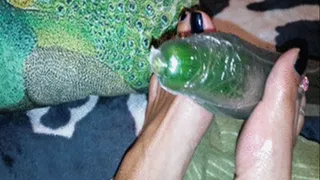 FOOT PLAY WITH A GREEN ALIENDICK BY GODDESS BIANCA