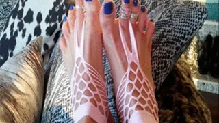 FOOT LINGERIE AND FRESH PEDI TEASE by Goddess Bianca