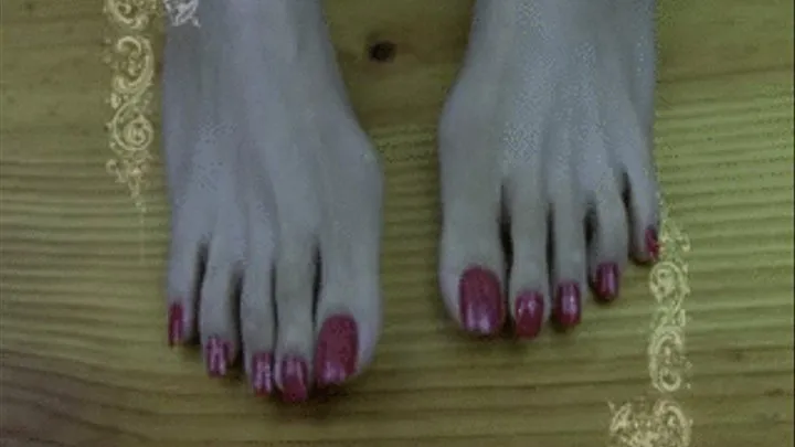 Glittery Red toes top