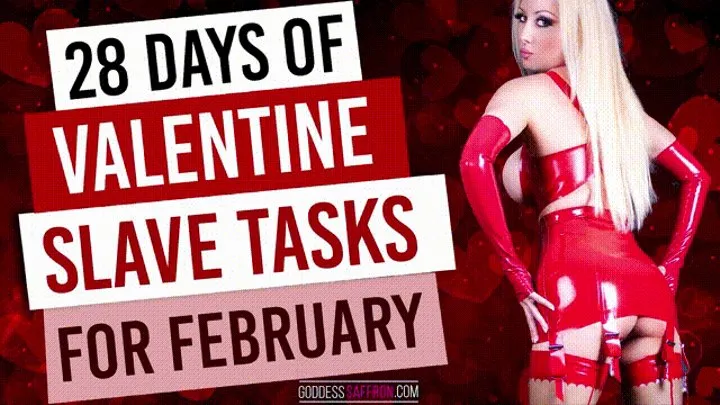 31 Days of VALENTINE slave tasks for February