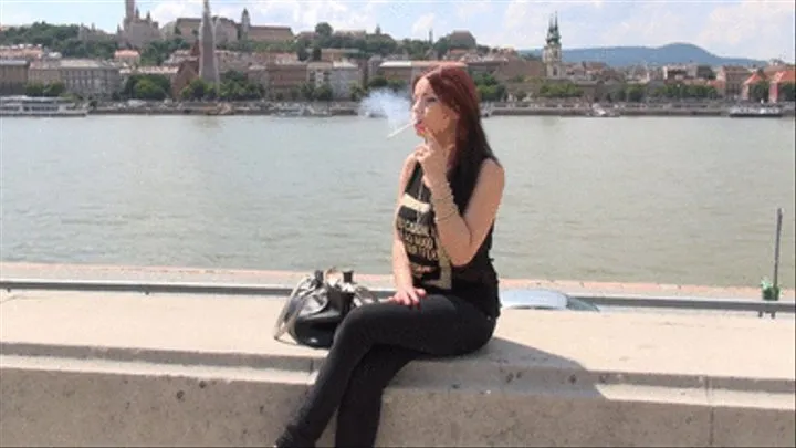 Smoking next to the Danube 2