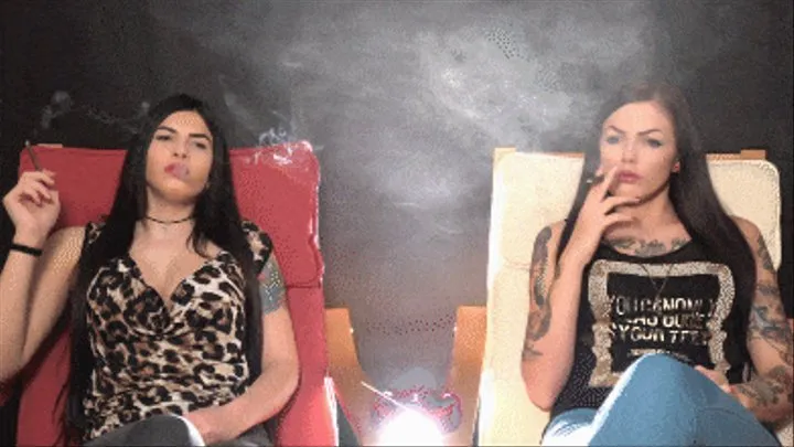 Kelly and Loren Smoking Together!