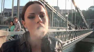 Smoking on the bridge