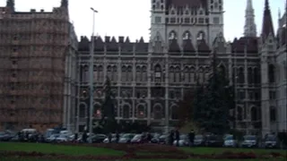 Smoking next to the Parlament in Budapest