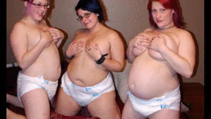 Three BBW Cuties in DIAPERS Slideshow