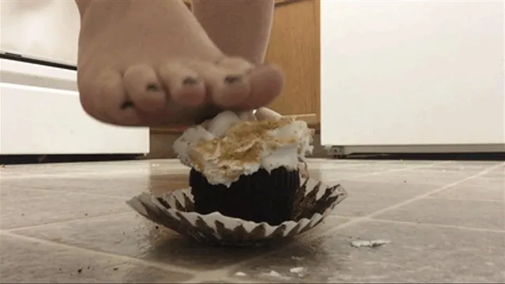 Foot Squishing Cupcake