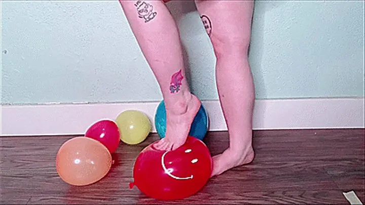 Balloon Stomp Femdom