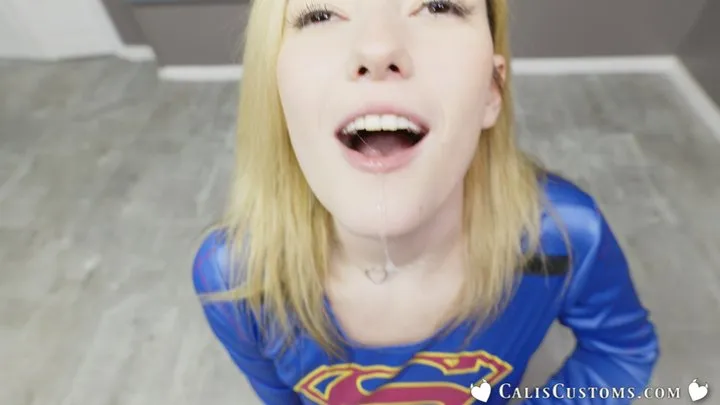 Supergirls Slutty Secret: POV Femdom HJ, BJ & Sim Sex starring Katie Kinz in Cosplay