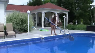 Feet and Ass By The Pool