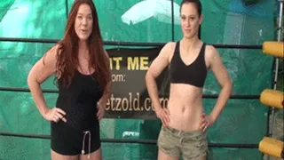 Kristie Etzold vs Cheyenne competitive female grappling part 1 mobile