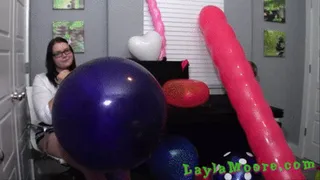 I think my Boss has a Balloon Fetish! ***Part 2*** (Massive Mouth Inflations by Layla Moore)