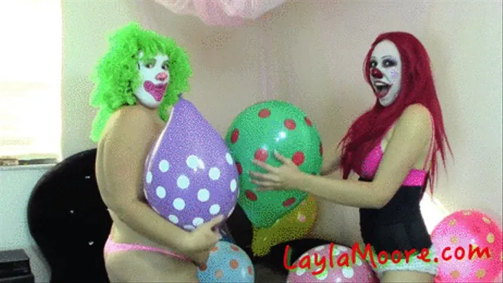 Clown Girl Balloon Fun! w/Bippy & Kitzi