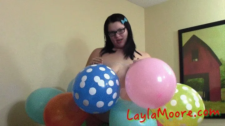 Balloon Strip Tease for Step-Daddy!