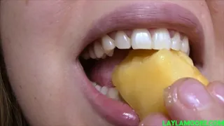 Big Mouth, Big Chews: Pineapple Chunks Starring Layla Moore