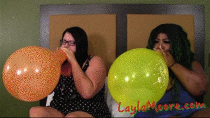 Layla Moore's Blow to POP Balloon Fetish Festival Vol. 1 (30+ Min. for 19.99)