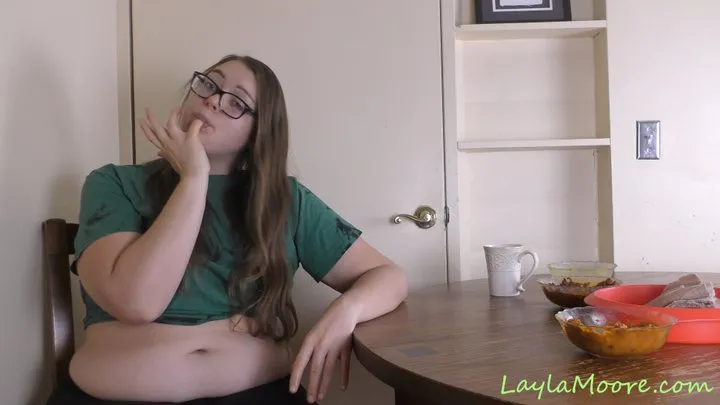 Super Bloated Ethiopian Food Stuffing With Massive Burps Starring Layla Moore
