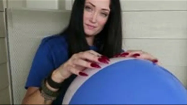 Laura's Sexy Beach Ball Pop!