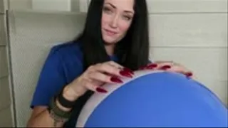 Laura's Sexy Beach Ball Pop!