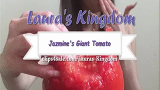 Jazmine's Giant Tomato!