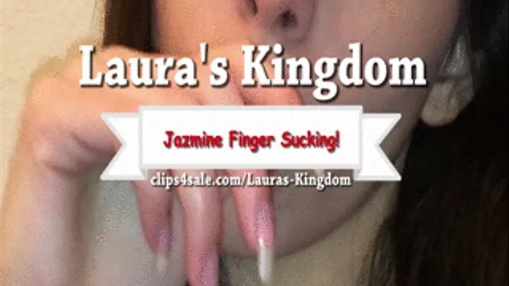 Jazmine Sexy Finger Sucking!