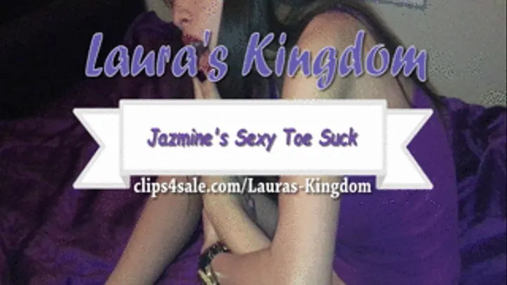 Jazmine's Sexy Toe Sucking!