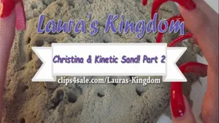 Christina Simone's Stabs Kinetic Sand! Pt 2