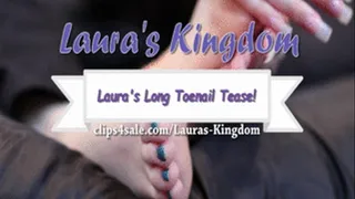 Laura's Long Toenails Tease!