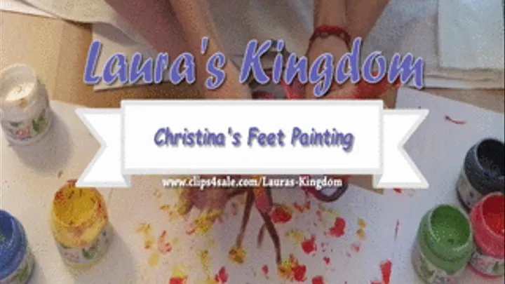 Christina's Long Nails Feet Painting