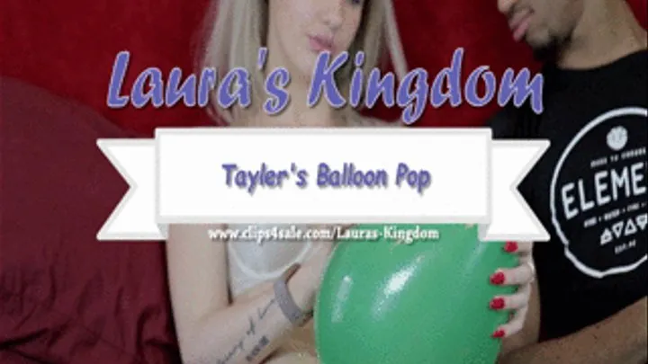 Tayler's First Balloon Pop!